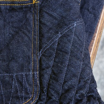 PADDED DENIM PANTS [STRAIGHT]