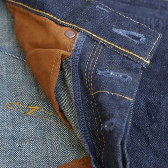 PADDED DENIM PANTS [STRAIGHT]