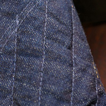 PADDED DENIM PANTS [STRAIGHT]