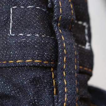 PADDED DENIM PANTS [STRAIGHT]