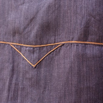 OPEN COLLAR CHAIN STITCH SHIRTS [RYUKA]