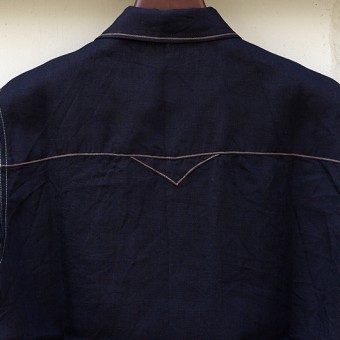 OPEN COLLAR CHAIN STITCH SHIRTS [RYUKA]