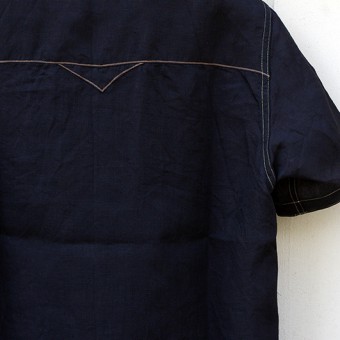 OPEN COLLAR CHAIN STITCH SHIRTS [RYUKA]