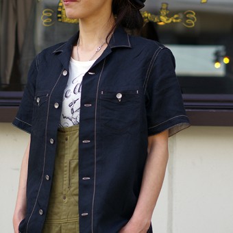 OPEN COLLAR CHAIN STITCH SHIRTS [RYUKA]