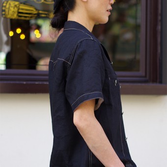 OPEN COLLAR CHAIN STITCH SHIRTS [RYUKA]