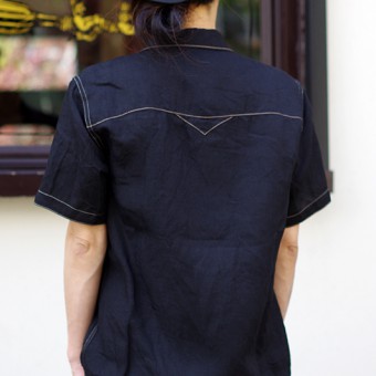 OPEN COLLAR CHAIN STITCH SHIRTS [RYUKA]