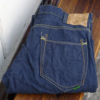 LOOSE STRAIGHT DENIM PANTS [12oz]