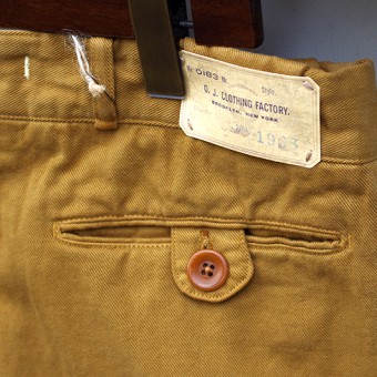 EARLY KHAKI TROUSERS