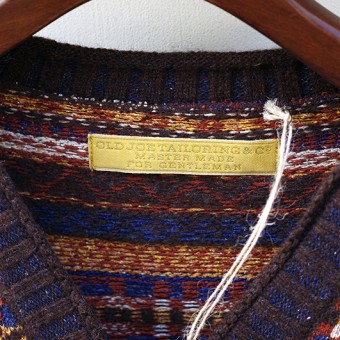 FAIR ISLE RIB NECK JUMPER