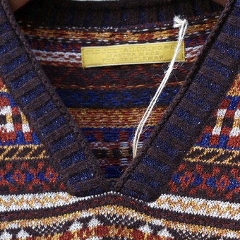 FAIR ISLE RIB NECK JUMPER