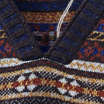 FAIR ISLE RIB NECK JUMPER