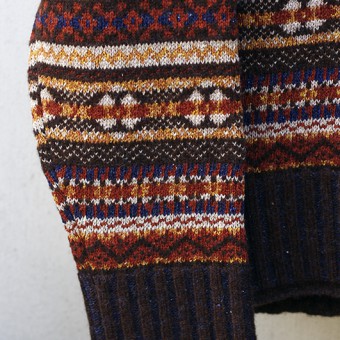 FAIR ISLE RIB NECK JUMPER