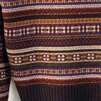 FAIR ISLE RIB NECK JUMPER