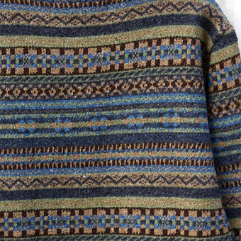 FAIR ISLE RIB NECK JUMPER