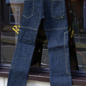 PADDED DENIM PANTS