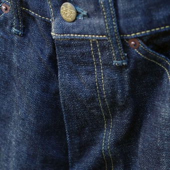 PADDED DENIM PANTS