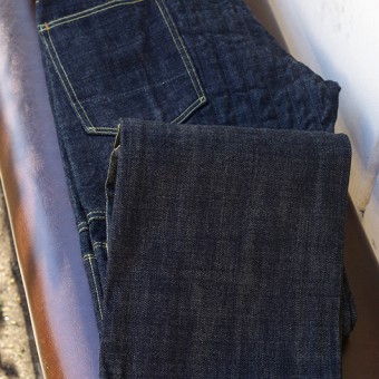 PADDED DENIM PANTS