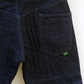 PADDED DENIM PANTS