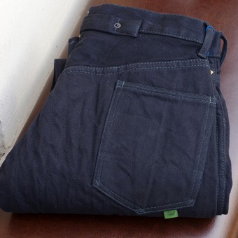 PADDED DENIM PANTS