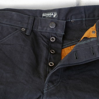 PADDED DENIM PANTS