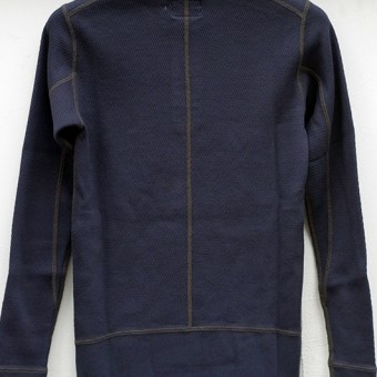 HENLEY NECK THERMAL CUT-SEWN