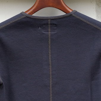 HENLEY NECK THERMAL CUT-SEWN