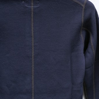 HENLEY NECK THERMAL CUT-SEWN