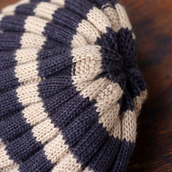 INDIGO BORDER RIB CAP