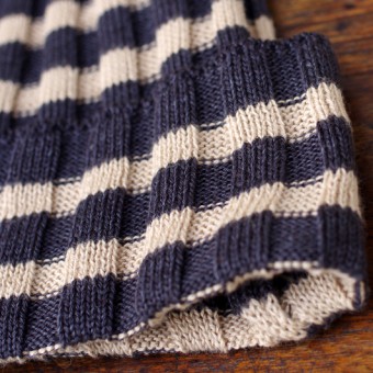 INDIGO BORDER RIB CAP