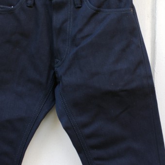 TIGHT-STRAIGHT DENIM PANTS [14oz  BK x BK]