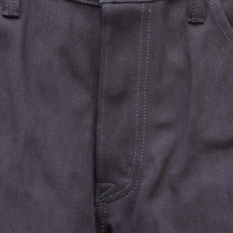 STRAIGHT DENIM PANTS [14oz  BK x BK]