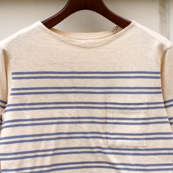 INDIGO STRIPE BASQUE SHIRTS