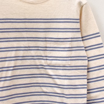 INDIGO STRIPE BASQUE SHIRTS