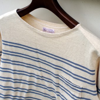 INDIGO STRIPE BASQUE SHIRTS