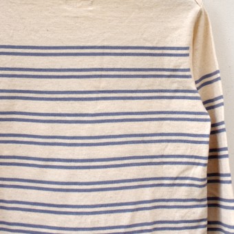 INDIGO STRIPE BASQUE SHIRTS