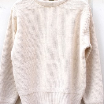 RED CROSS BOAT NECK SWEATER