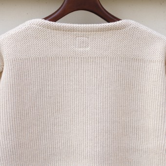 RED CROSS BOAT NECK SWEATER