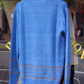 SLIM BODER INDIGO CARDIGAN