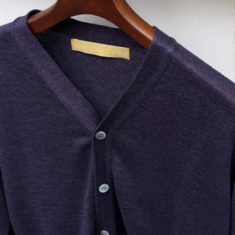 SLIM BODER INDIGO CARDIGAN