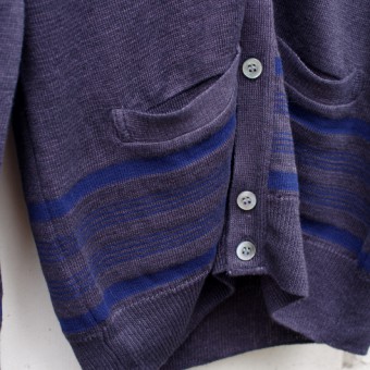 SLIM BODER INDIGO CARDIGAN