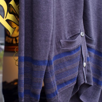 SLIM BODER INDIGO CARDIGAN