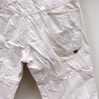 W-KNEE PANTS [WHITE DENIM]