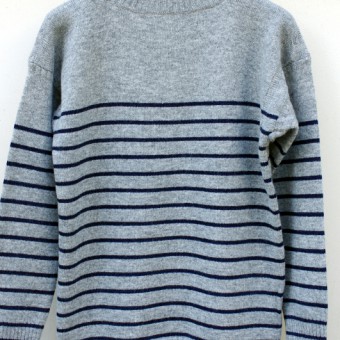 GUERNSEY INDIGO STRIPE JUMPER