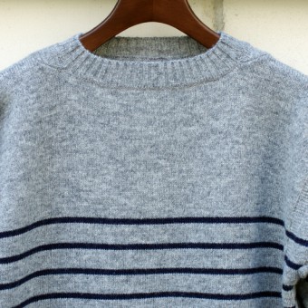 GUERNSEY INDIGO STRIPE JUMPER