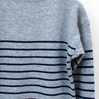 GUERNSEY INDIGO STRIPE JUMPER