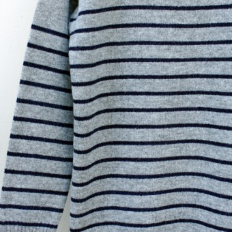 GUERNSEY INDIGO STRIPE JUMPER