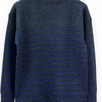 GUERNSEY INDIGO STRIPE JUMPER