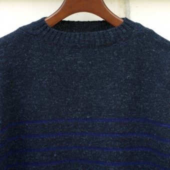 GUERNSEY INDIGO STRIPE JUMPER