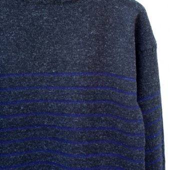 GUERNSEY INDIGO STRIPE JUMPER