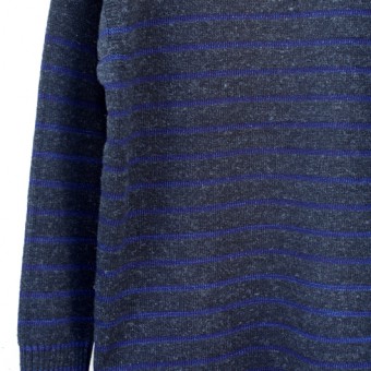 GUERNSEY INDIGO STRIPE JUMPER